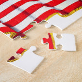 ヴィンテージ愛国米国国旗、7月4日 ジグソーパズル (側面)