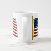 ヴィンテージ愛国米国国旗、7月4日 ジャンボコーヒーマグカップ (裏面)