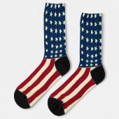 ヴィンテージ愛国米国国旗、7月4日 ソックス (左)