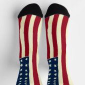 ヴィンテージ愛国米国国旗、7月4日 ソックス (上部)