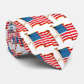 ヴィンテージ愛国米国国旗、7月4日 ネクタイ (ロール)