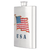 ヴィンテージ愛国米国国旗、7月4日 フラスク (左)
