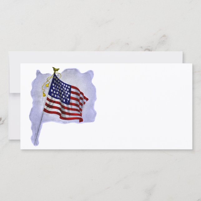 ヴィンテージ愛国色の米国国旗 (正面)