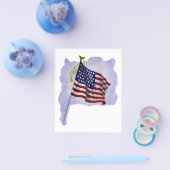 ヴィンテージ愛国色の米国国旗 チラシ (シングル)