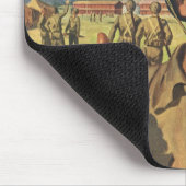 ヴィンテージ愛国英雄、軍隊飛行機男性 マウスパッド (コーナー)