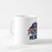ヴィンテージ愛国鷲メリカシャツデザイン1 コーヒーマグカップ (正面左)