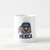 ヴィンテージ愛国鷲メリカシャツデザイン1 コーヒーマグカップ (中央)