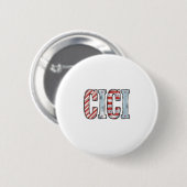 ヴィンテージ愛国CICI名ベクターTシャツデザイン_1 缶バッジ (正面&裏面)
