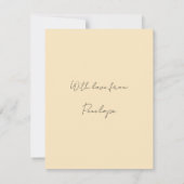 ヴィンテージ愛好家踊りバレンタインズデイカード (裏面)