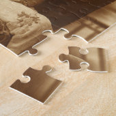 ヴィンテージ愛好家、ラブロマンスロマンチックな音楽 ジグソーパズル (側面)