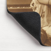 ヴィンテージ愛好家、ラブロマンスロマンチックな音楽 マウスパッド (コーナー)