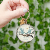 ヴィンテージ愛結婚鳥のキーチェーン キーホルダー (手)