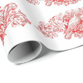 ヴィンテージ愛鳩のギフトの包装紙 ラッピングペーパー (ロールコーナー)