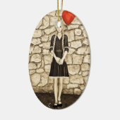 ヴィンテージ愛 セラミックオーナメント (左)