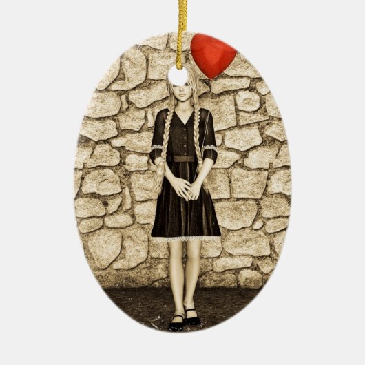 ヴィンテージ愛 セラミックオーナメント (正面)