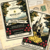 ヴィンテージ愛 |タロット結婚式招待状 招待状