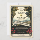 ヴィンテージ愛 |タロット結婚式招待状 招待状 (正面)