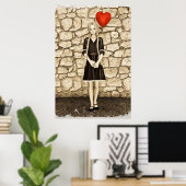 ヴィンテージ愛 ポスター (ホームオフィス)