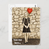 ヴィンテージ愛 ポストカード (正面/裏面)