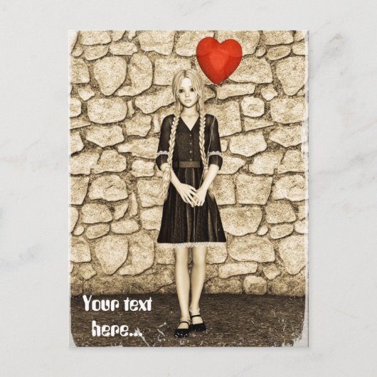 ヴィンテージ愛 ポストカード (正面)