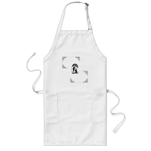 ヴィンテージ愛 ロングエプロン (正面)