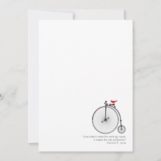 ヴィンテージ愛 招待状 (裏面)