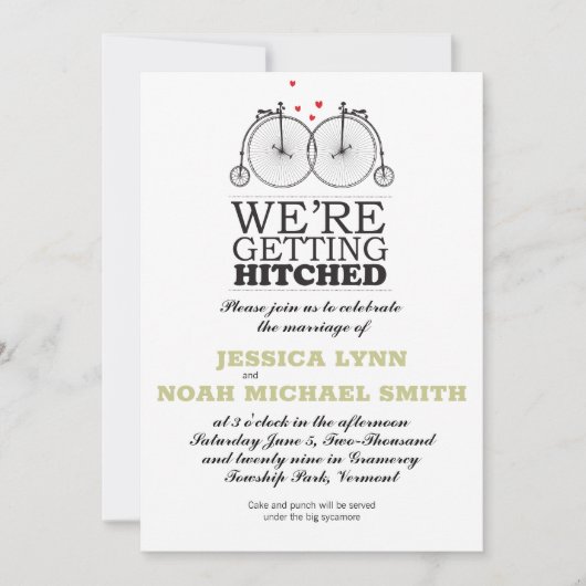 ヴィンテージ愛 招待状 (正面)