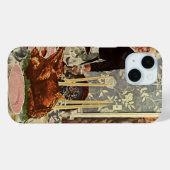 ヴィンテージ感あふれるサンクスギビングデーのターキーディナーと家族 Case-Mate iPhoneケース (裏面 (横))