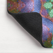 ヴィンテージ感じ-抽象デザイン – モザイクタイル マウスパッド (コーナー)