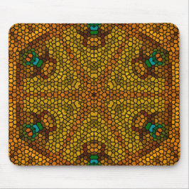 ヴィンテージ感じ – 複雑な抽象デザインタイル –  マウスパッド