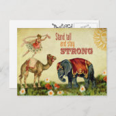 ヴィンテージ感動的ダンサー ポストカード (正面/裏面)