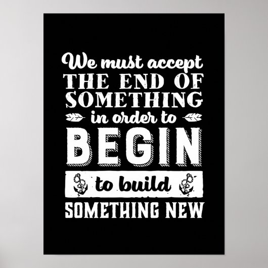 ヴィンテージ感動的引用文 ポスター (正面)