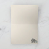 ヴィンテージ感動的象タイポグラフィ誕生日 カード (内部)