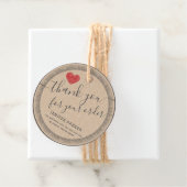 ヴィンテージ感謝していスクリプト赤いハートクラシックラウンドs フェイバータグ (インサイチュ)