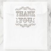 ヴィンテージ感謝していタイポグラフィ スクエアシール (バッグ)