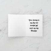 ヴィンテージ感謝していバタフライユー・カード カード (内部)