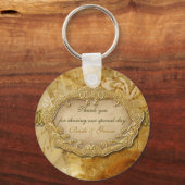 ヴィンテージ感謝していブラウン結婚ズ キーホルダー (正面)