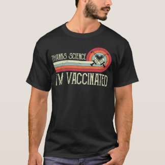 ヴィンテージ感謝してい科学Iはバ得ンの予防接種 Tシャツ