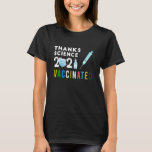 ヴィンテージ感謝していScience I Mワクチン Tシャツ<br><div class="desc">ヴィンテージ感謝していScience I M Vaccinated Vaccine.</div>