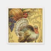 ヴィンテージ感謝の挨拶 スタンダードカクテルナプキン (正面)