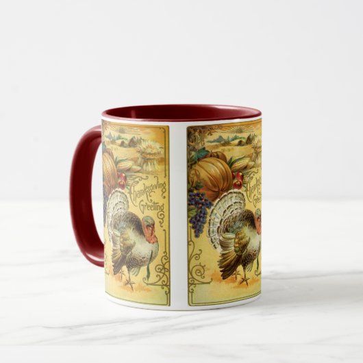 ヴィンテージ感謝の挨拶 マグカップ (正面左)