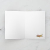 ヴィンテージ感謝カード付き詩グリーティングカード シーズンカード (内部)