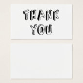 ヴィンテージ感謝カード (正面&裏面)