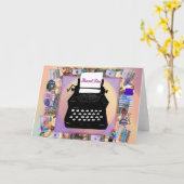 ヴィンテージ感謝グリーティングカード カード (黄色い花)