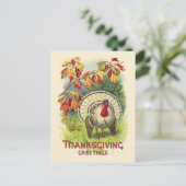 ヴィンテージ感謝七面鳥はがき シーズンポストカード (スタンド正面)
