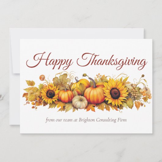 ヴィンテージ感謝型カボチャカスタムン会社 シーズンカード (正面)