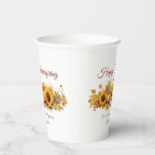 ヴィンテージ感謝型カボチャカスタムン会社 紙コップ (右)