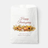 ヴィンテージ感謝型パンプキンスカスタムズ社パーティー フェイバーバッグ (正面)