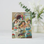 ヴィンテージ感謝挨拶はがき シーズンポストカード (スタンド正面)