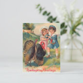 ヴィンテージ感謝挨拶はがき シーズンポストカード (スタンド正面)